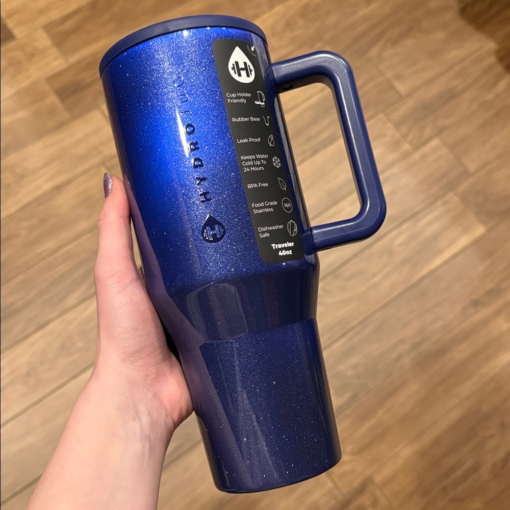 Hydrojug Cateye Blue Glam Traveler Water bottle